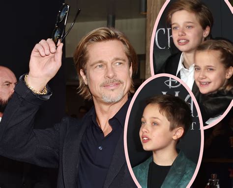 does brad pitt get to see his children